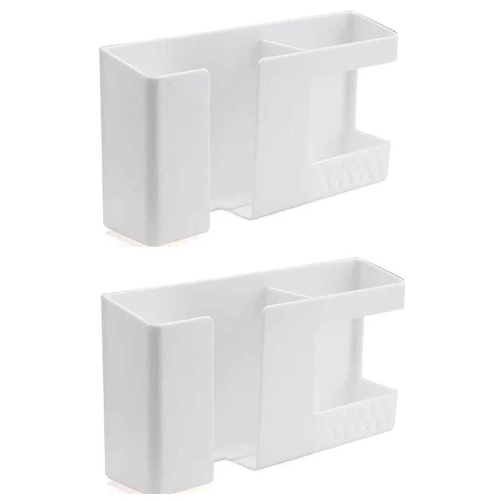 Orco 2 Pcs Wall Mount Mobile Phone Charger Holder, 3M Adhesive Remote Wall Stand for Charger, Phone Holders for Kitchen Shower Bed Wall…