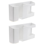 Orco 2 Pcs Wall Mount Mobile Phone Charger Holder, 3M Adhesive Remote Wall Stand for Charger, Phone Holders for Kitchen Shower Bed Wall…
