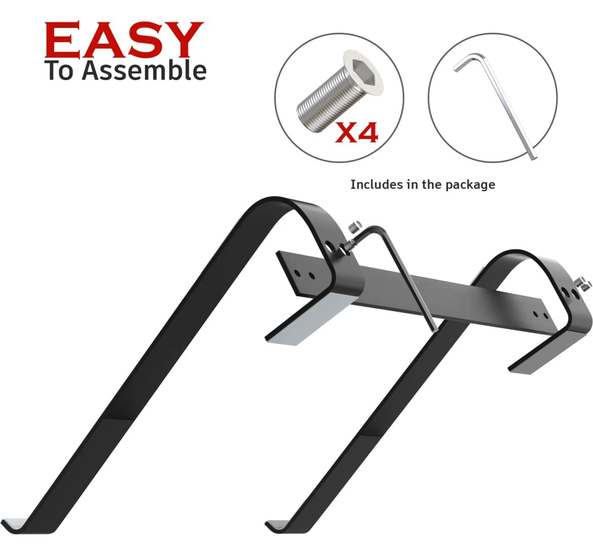 Orco Foldable Ergonomic Laptop Riser - Aluminum Holder for 10-15.6” Laptops - MacBook Pro/Air, HP, Asus, Lenovo, Sony, Dell - Black