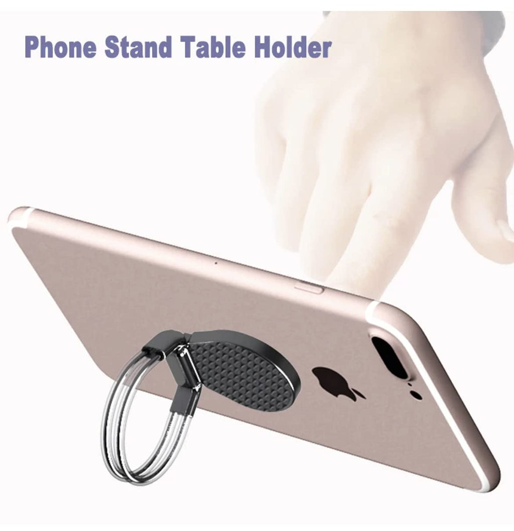 Orco 3 in 1 Universal Phone Ring Kickstand and Grip Holder - Anti-Slip Car Vent Mount for Smartphones and Tablets
