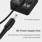 Orco 7-Port USB 3.0 Hub with Individual Power Switches and Lights, High-Speed Data Hub Splitter Portable USB Extension Hub for PC Laptop and More