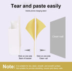 Orco2 Pcs Wall Mount Mobile Phone Charger Holder, 3M Adhesive Remote Wall Stand for Charger, Phone Holders for Kitchen Shower Bed Wall