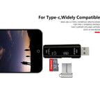 Orco SD Card Reader, Dual Connector USB C Card Reader USB 3.0 Memory Card Adapter - Supports SD/SDXC/Micro SD/Micro SDXC/SDHC/MMC/RS-MMC/UHS-I, Compatible with MacBook Pro,Air,iPad Pro,Galaxy etc.