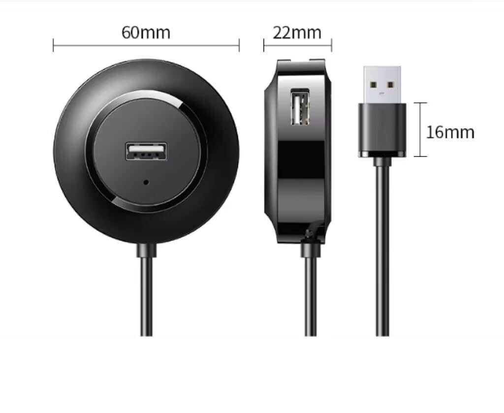 Orco USB 3.0 Hub, 4 Ports USB A Splitter Ultra Compact for Mouse, Keyboard, Flash Drive, U Disk, Printer Compatible with Laptop, Desktop PC, Xbox, PS5, and More